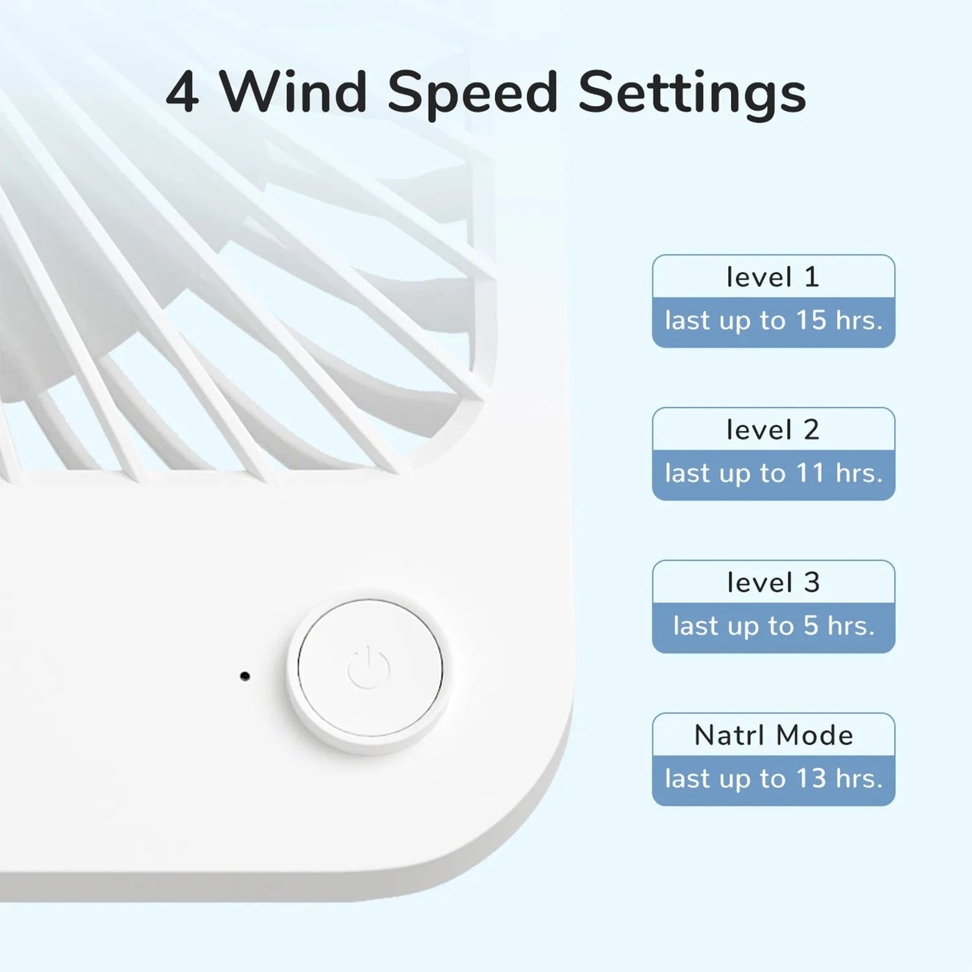 Slim Portable Table Fan product image 2
