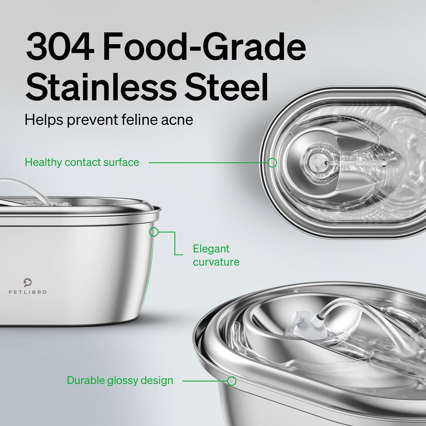 Stainless Steel Pet Water Fountain product image 2